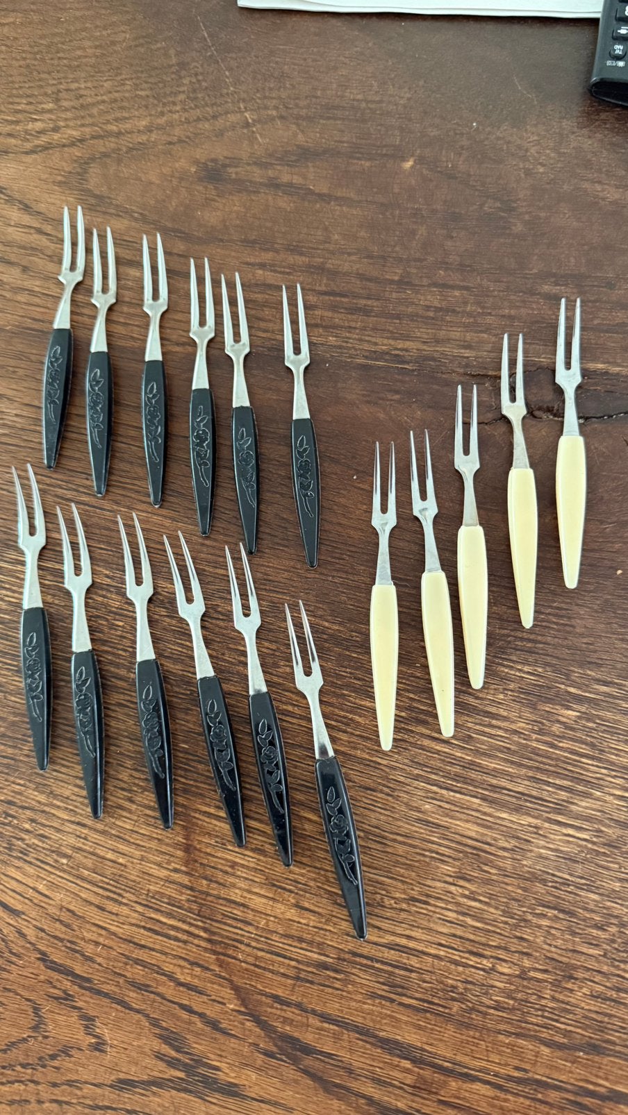 Cocktail vorkjes, vintage, Ophalen of Verzenden