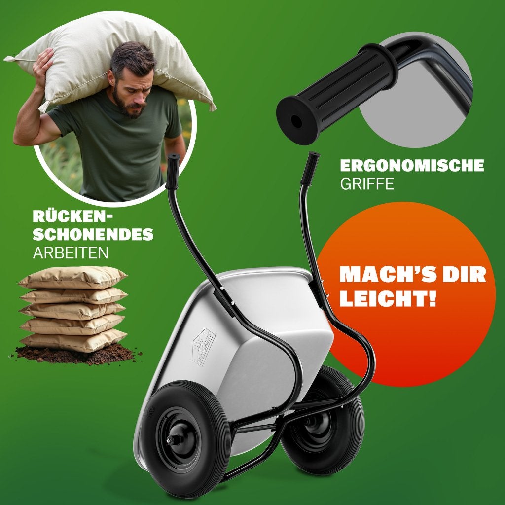 Kruiwagen handkar tuinkar met 2 wielen 100L GRATIS BEZORGD!, Overige merken, Verzenden, Nvt, Nvt