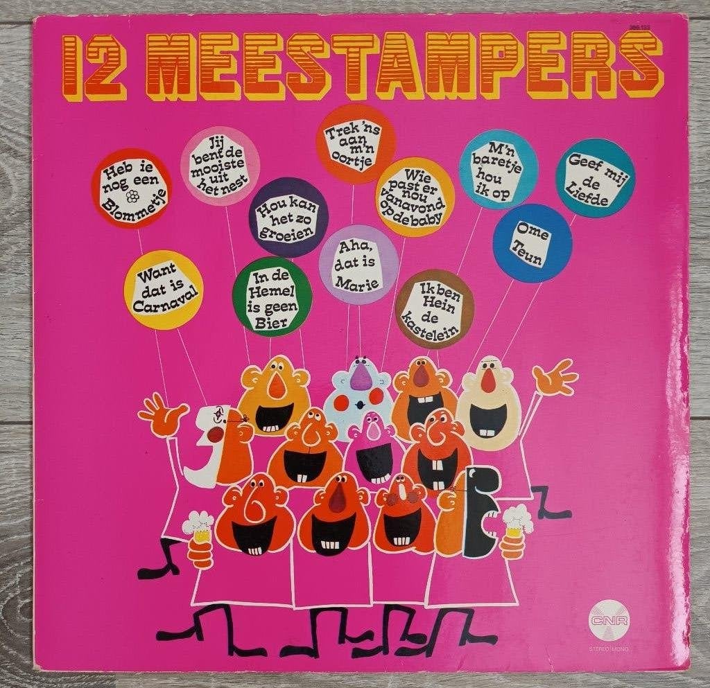 12 Meestampers  (CNR Verzamel LP), Fotohoes, Ophalen of Verzenden, Zo goed als nieuw, Levenslied of Smartlap