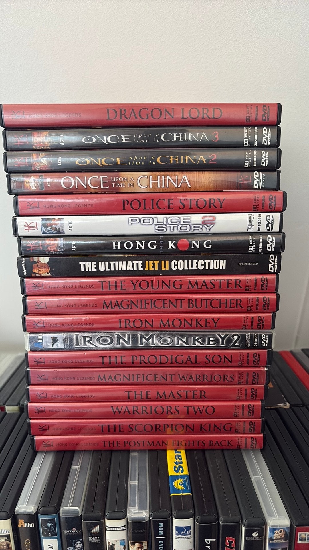 20 films van Hong Kong Legends label met o.a. Jackie Chan., Vanaf 16 jaar, Ophalen of Verzenden, Zo goed als nieuw
