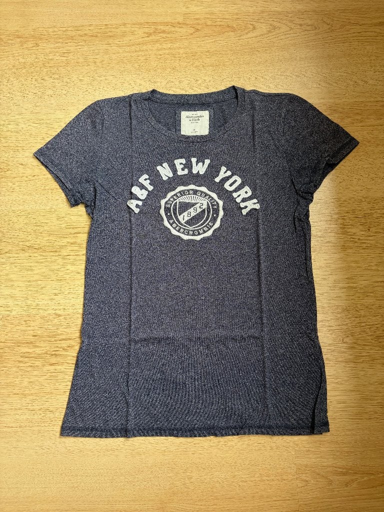 Abercrombie & Fitch blauw T-shirt, maat M, Maat 38/40 (M), Blauw, Ophalen of Verzenden, Korte mouw
