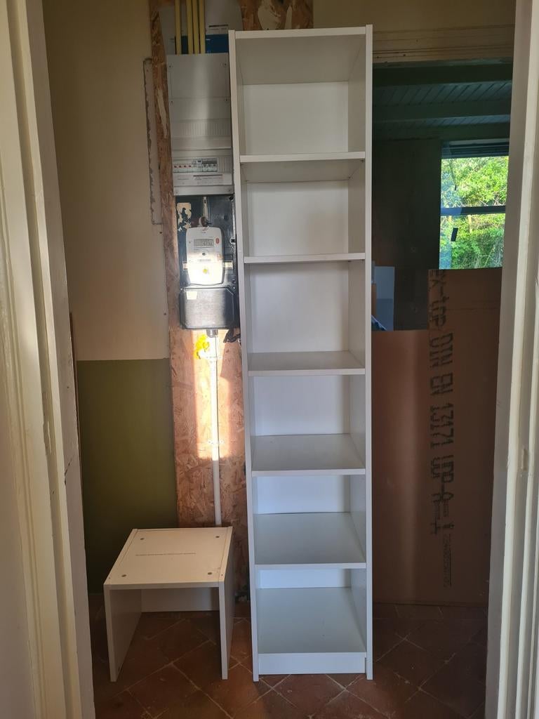 IKEA Billy boekenkast met verhogingsstuk, Ophalen, Met plank(en), Minder dan 50 cm, Gebruikt