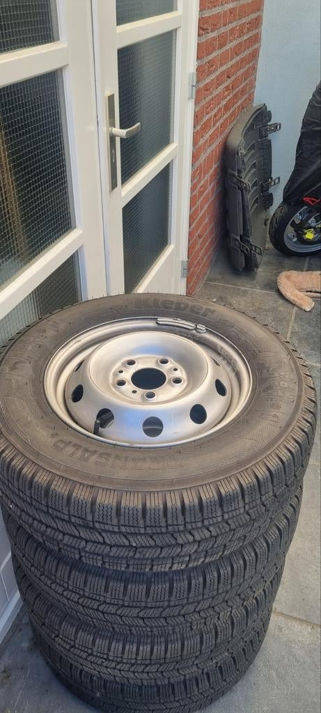 Set van 4 gebruikte winterbanden met velgen, Ophalen of Verzenden, Gebruikt