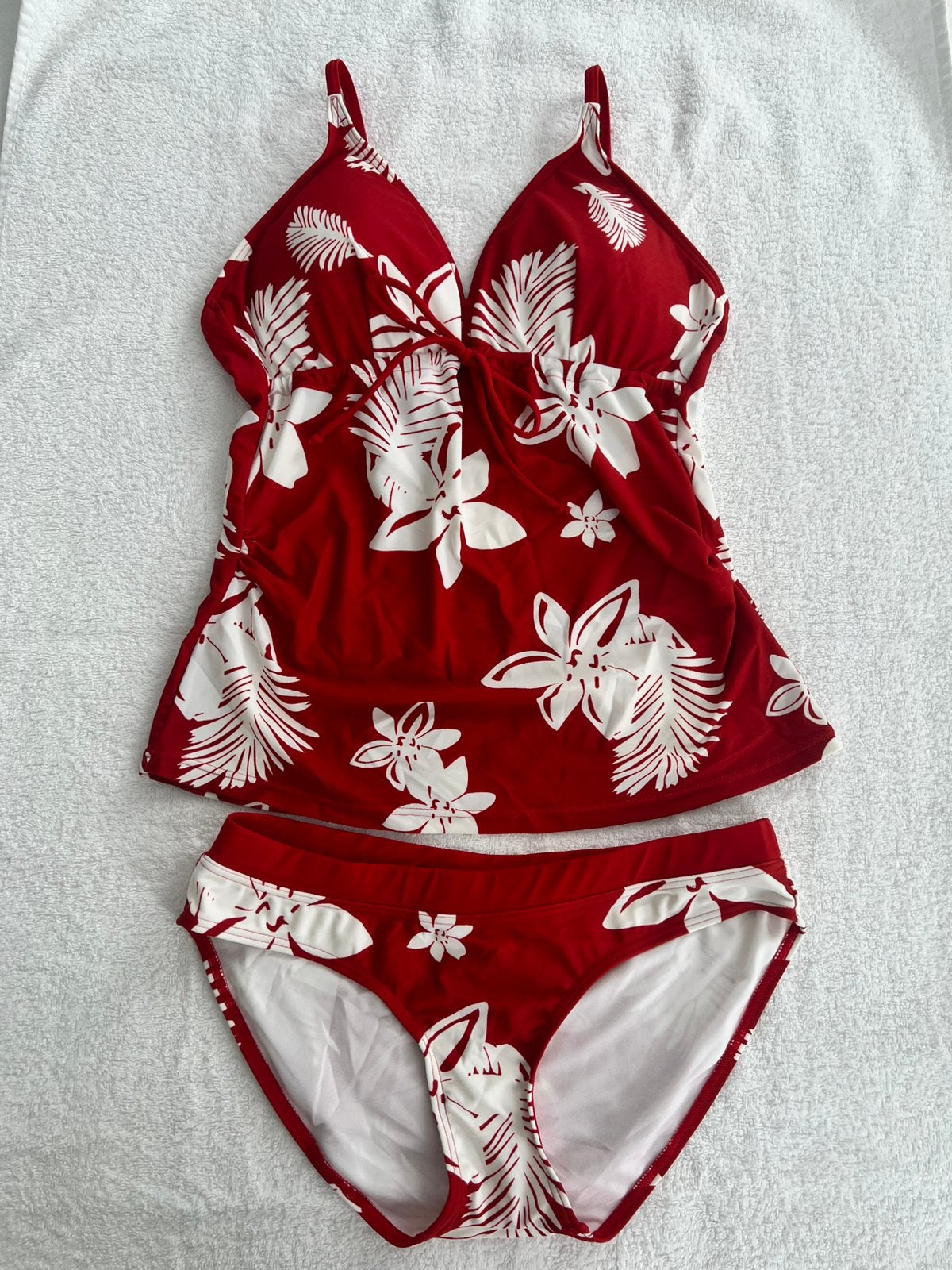 Zwangerschaps Positie Tankini - Mamalicious maat S - ZGAN, Ophalen of Verzenden, Zo goed als nieuw, Rood, Bikini
