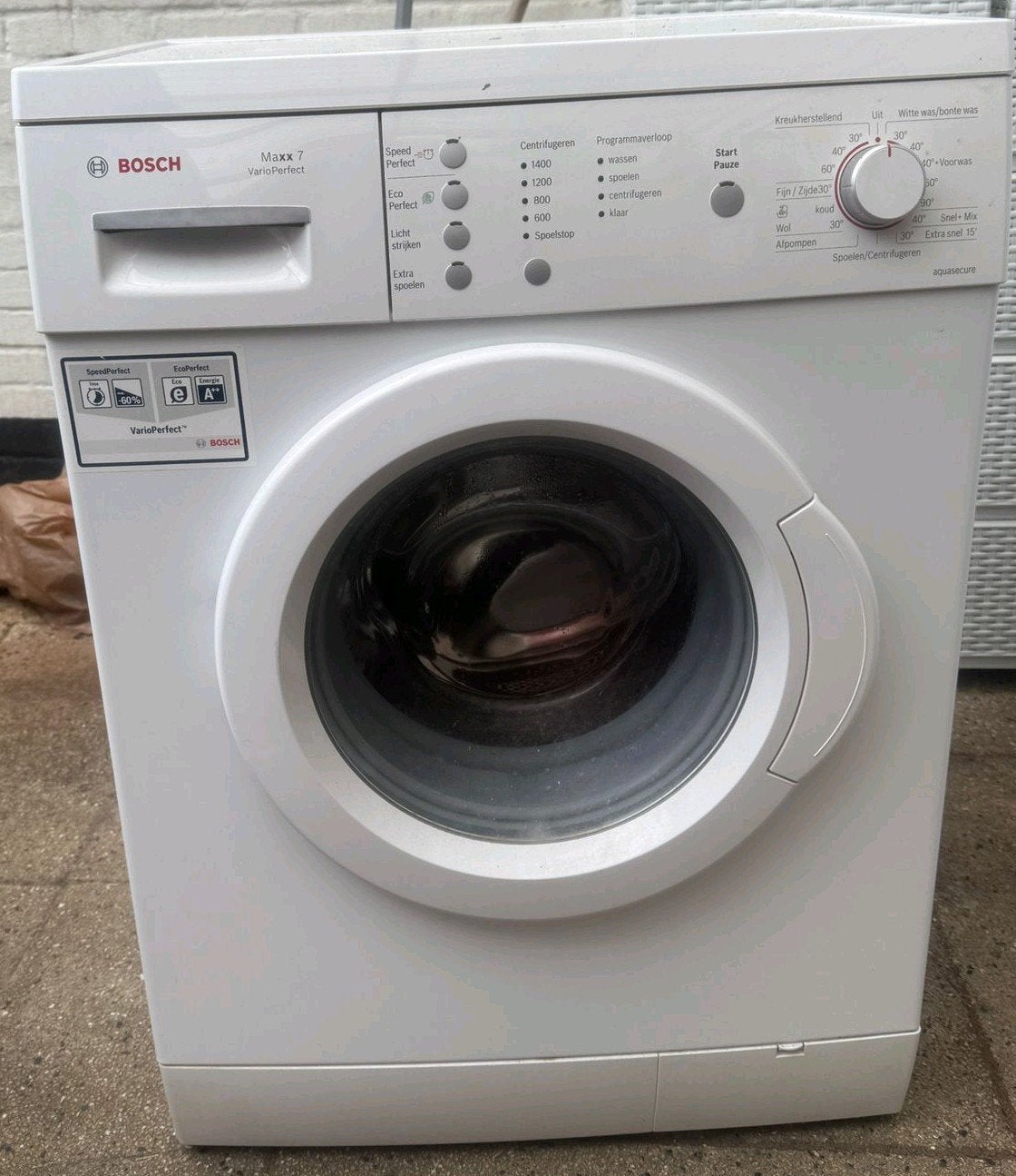 Bosch Maxx 7 VarioPerfect Wasmachine - Gebruikt, Witgoed en Apparatuur, Wasmachines, Ophalen, Gebruikt, Voorlader, 85 tot 90 cm
