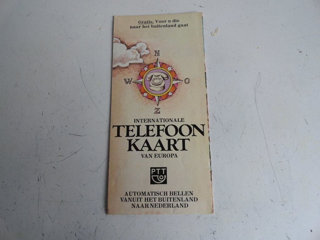 Internationale telefoonkaart Europa 1974 PTT, Ophalen of Verzenden, Buitenland