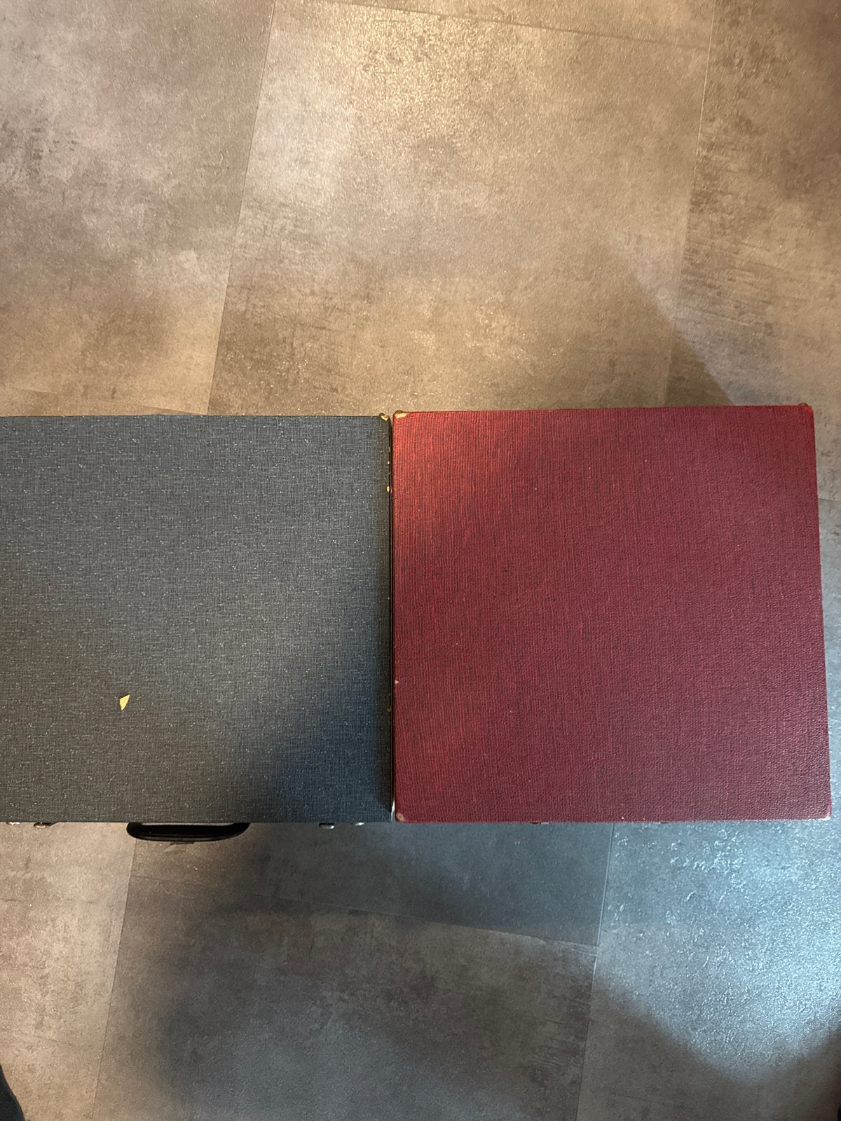 Vintage platenkoffers (2 stuks), Cd's en Dvd's, Ophalen, Gebruikt, Overige formaten