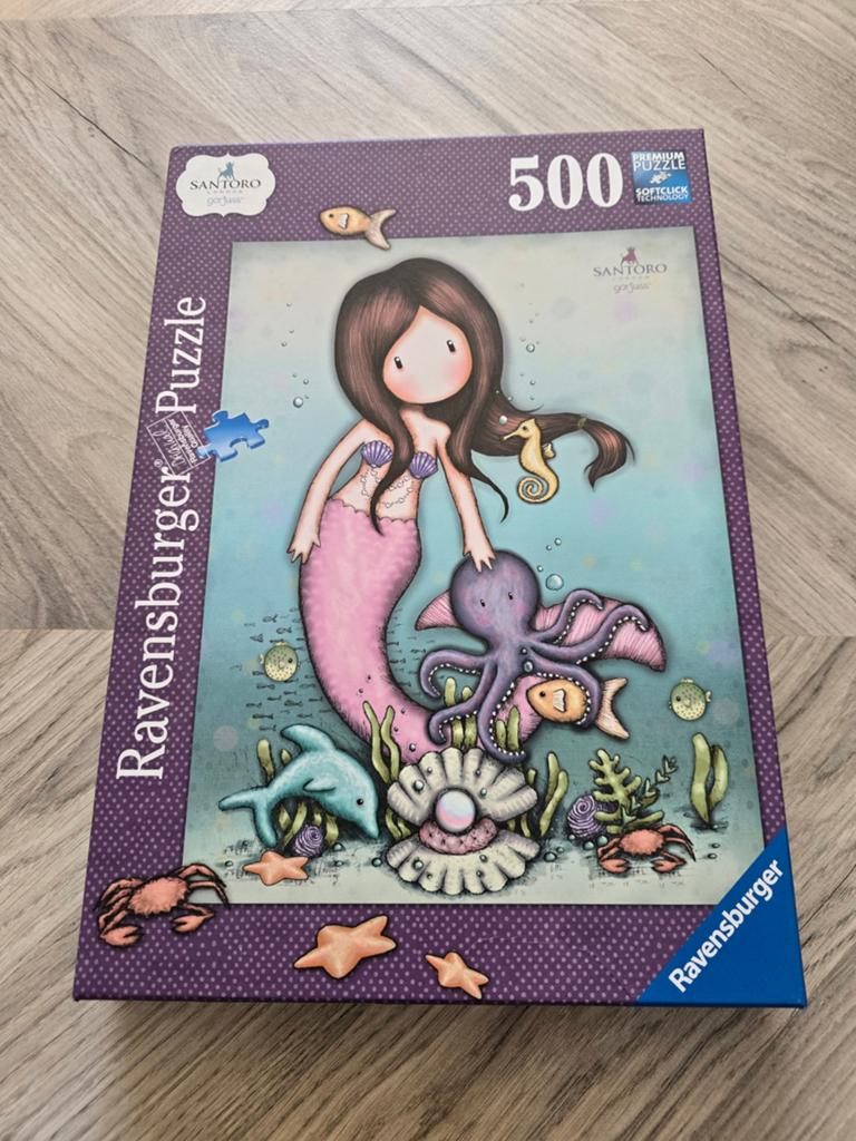 Ravensburger santoro gorjuss legpuzzel, Ophalen of Verzenden, 500 t/m 1500 stukjes, Zo goed als nieuw, Legpuzzel