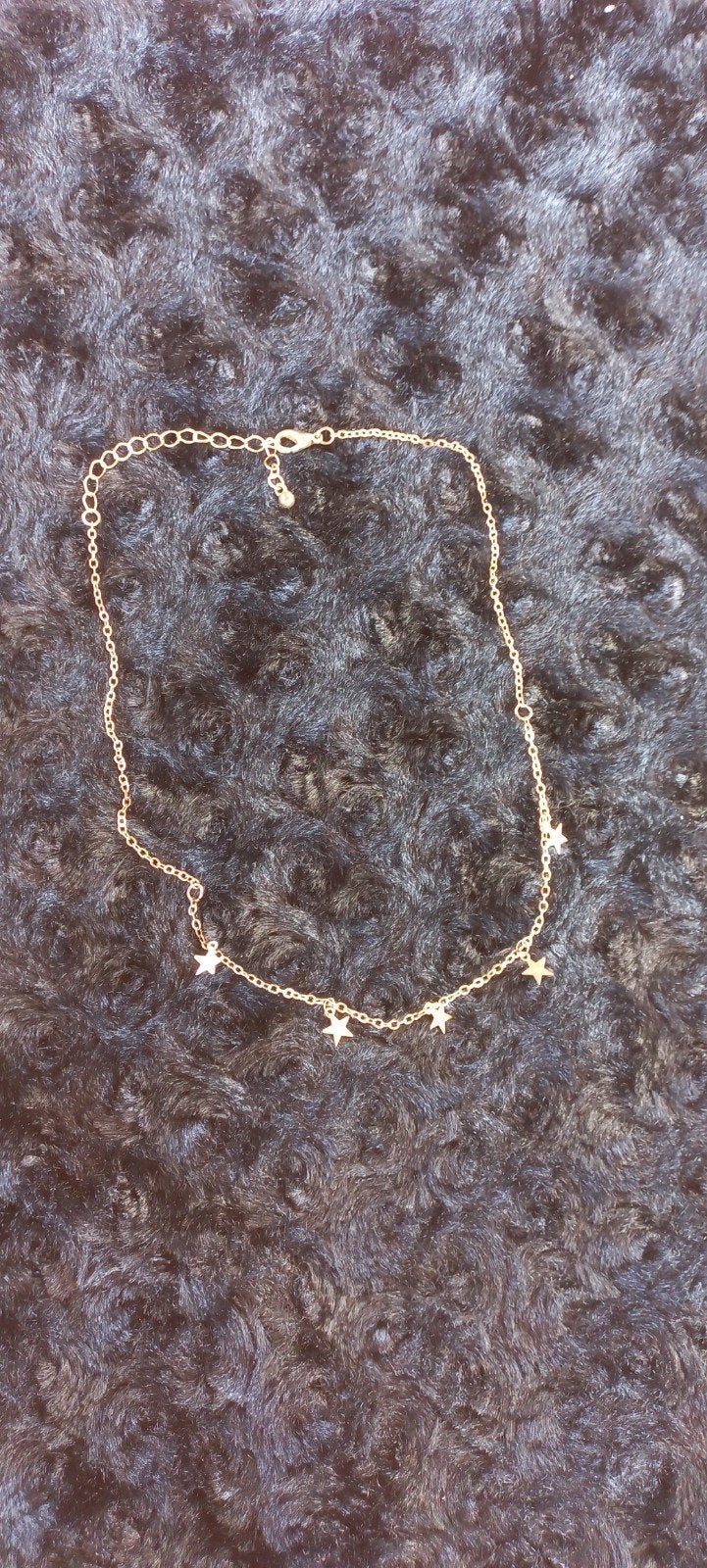 Gouden ketting met sterrenhangers, Overige materialen, Verstelbaar, Ophalen of Verzenden, Zo goed als nieuw