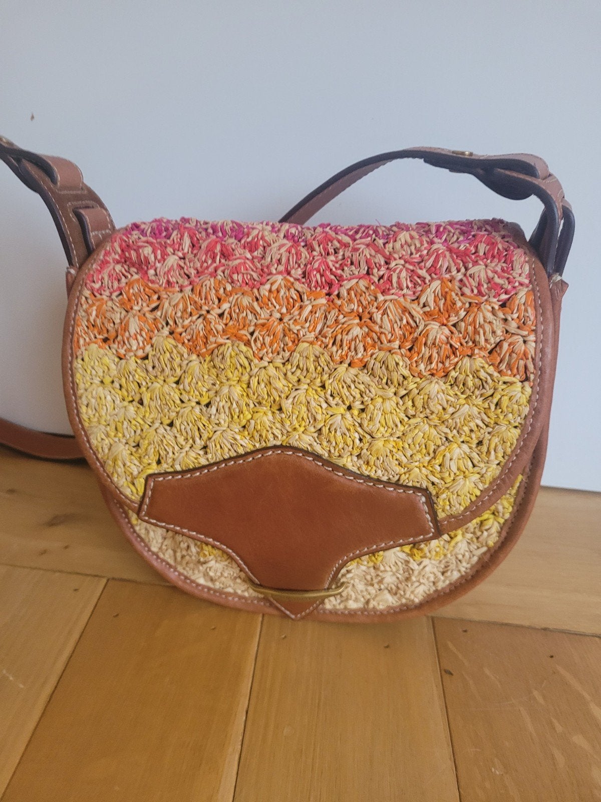Isabel Marant tas schoudertas crossbodytas leer, Ophalen of Verzenden, Zo goed als nieuw, Rechthoekig, Riet