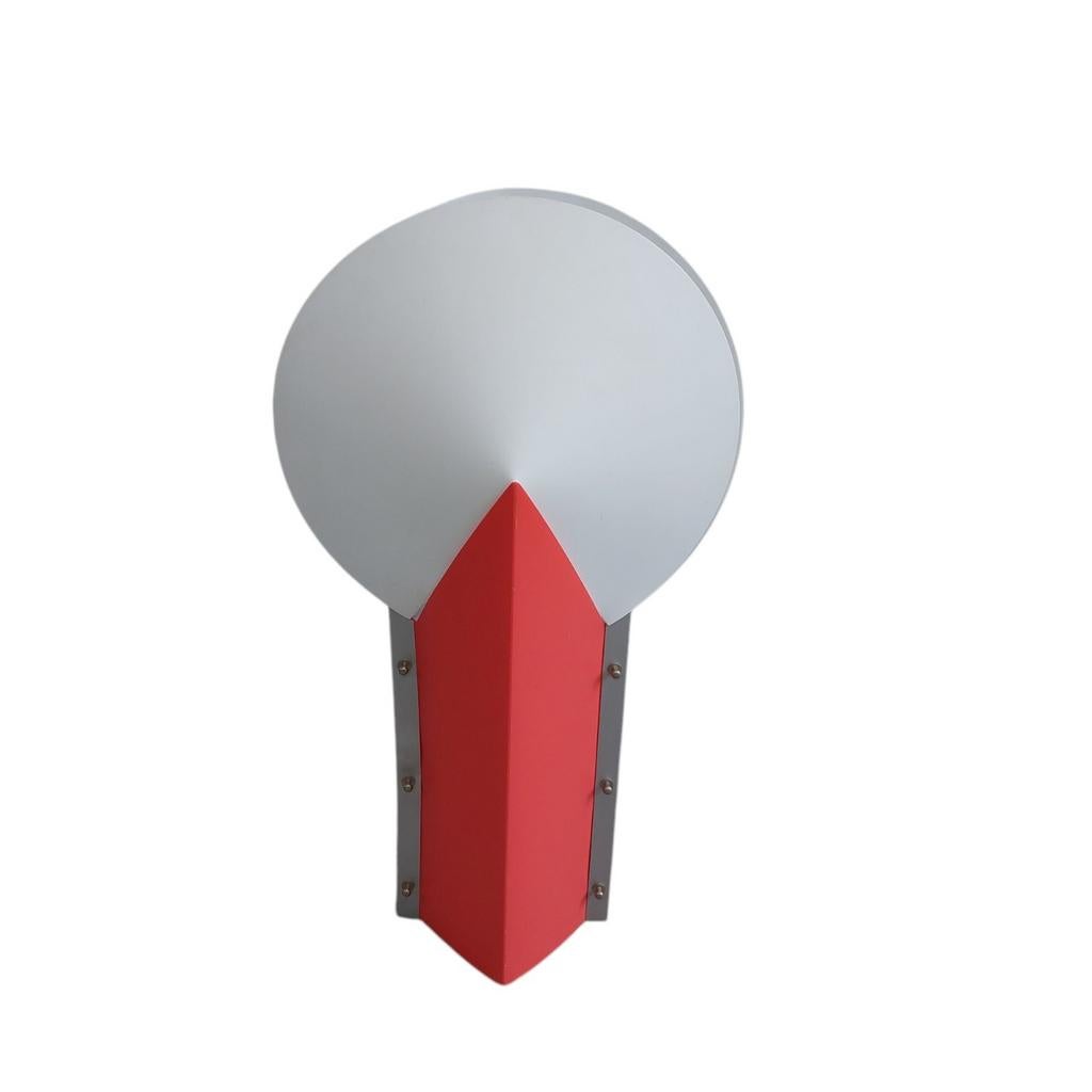 Vintage maan lamp Samuel Parker, Slamp Italy, Kunststof, Gebruikt, 50 tot 75 cm, Samuel Parker, Slamp Italy