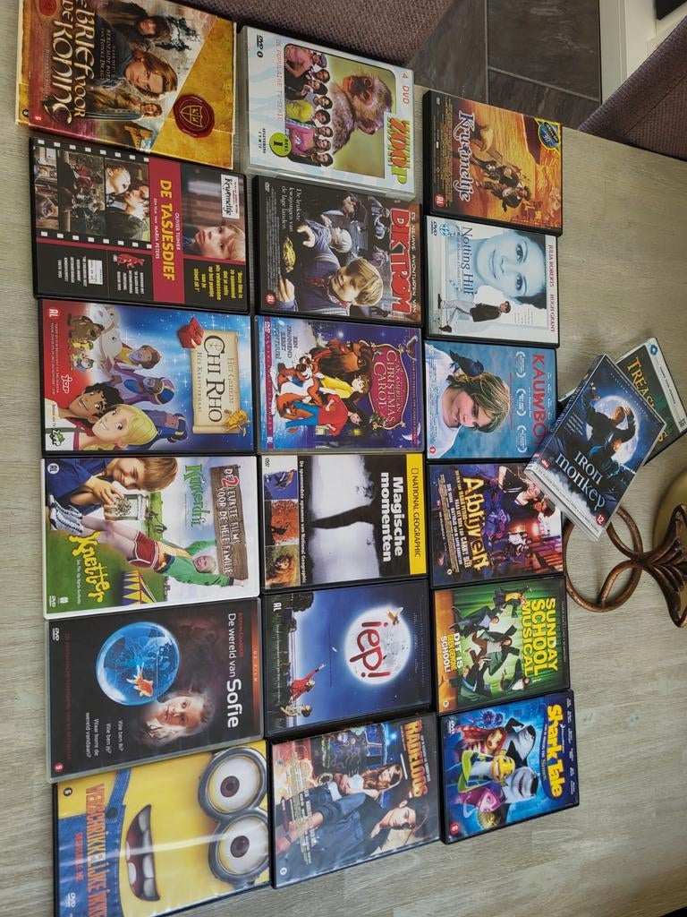 Grote collectie kinderfilms en series op DVD, Cd's en Dvd's, Avontuur, Gebruikt, Alle leeftijden, Ophalen of Verzenden