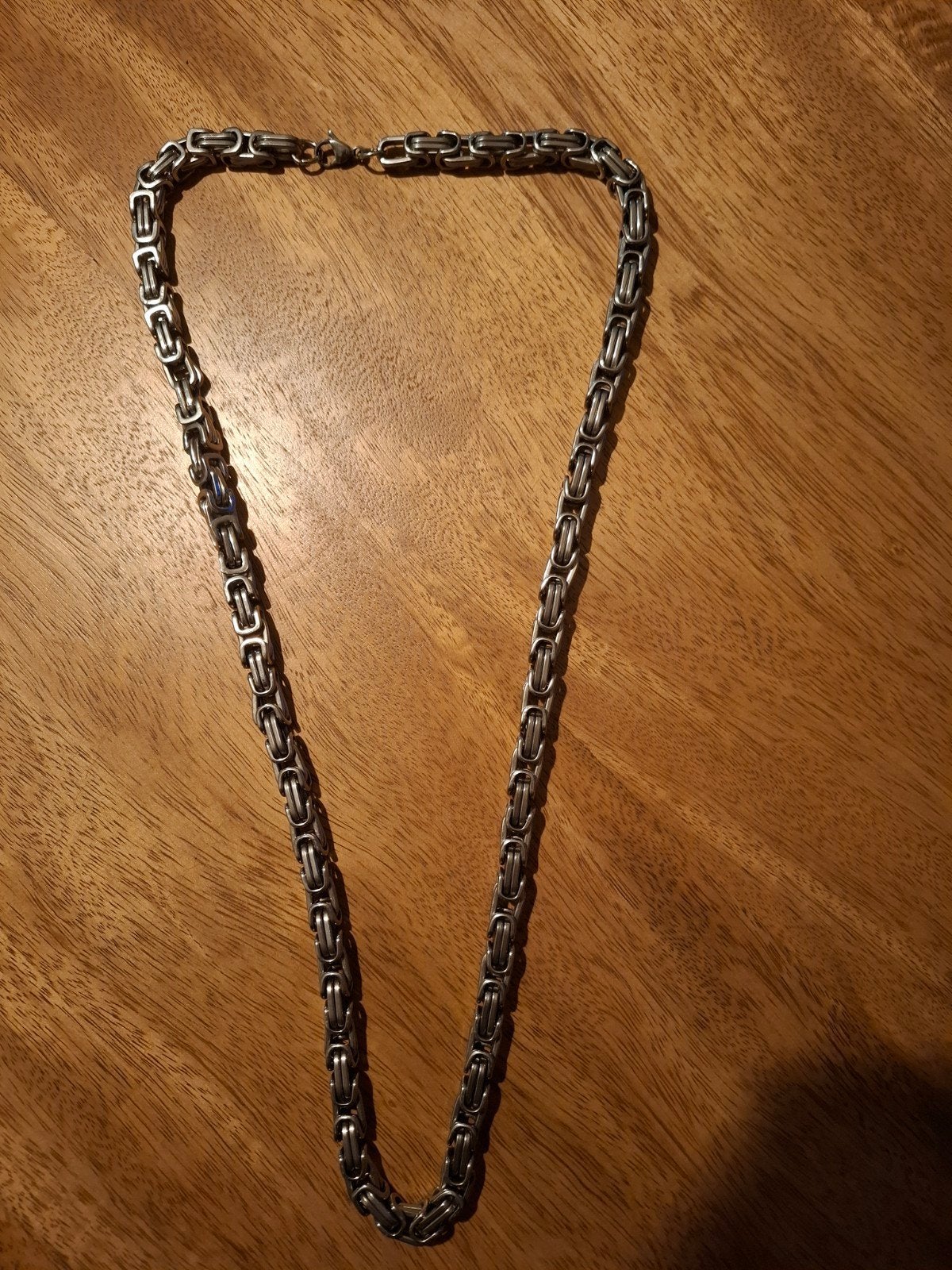 Zwaar  Koningsketting 
lengte 75 cm
de eventuele verzendko, Sieraden, Tassen en Uiterlijk, Ophalen of Verzenden, Zilver, Overige materialen