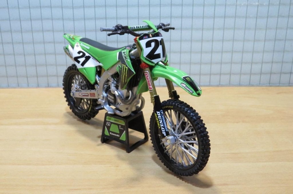 Jason Anderson #21 Monster Kawasaki KX450 2022 1:12, Pirmasens, Nieuw, Ophalen of Verzenden, 1:9 t/m 1:12