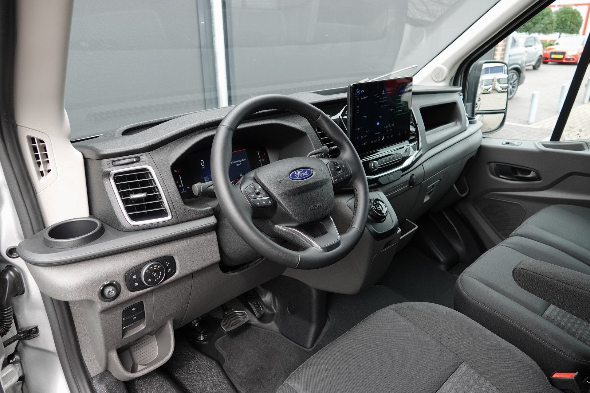Ford Transit L2H2 | 130Pk A8 Aut. | Raptor Edition | 2x Schu, Automatische klimaatregeling, Stof, Zwart, 4 cilinders