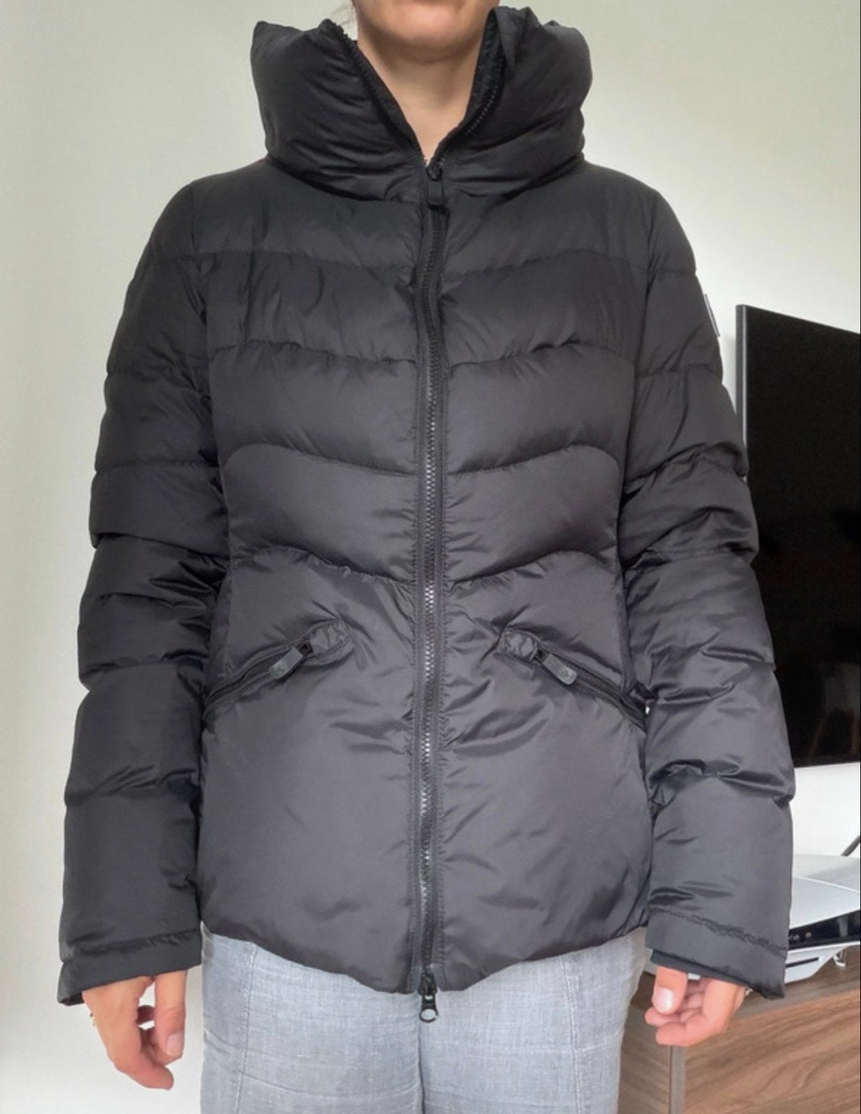 Rossignol Donsjack Dames Zwart Maat M, Kleding | Dames, Ophalen of Verzenden, Zo goed als nieuw, Maat 38/40 (M), Jack