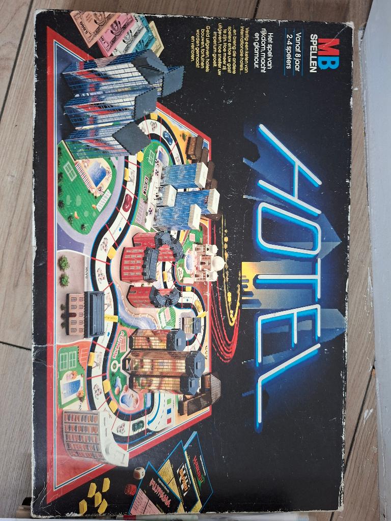 Bordspel Hotel, Een of twee spelers, Ophalen of Verzenden, Gebruikt, MB Spellen