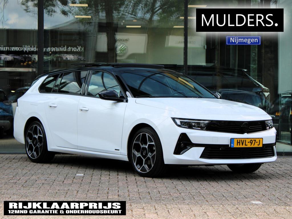 Opel Astra Sports Tourer 1.2 Turbo Ultimate | Navi / Panoram, 12 maanden, Euro 6, 1199 cc, Wit