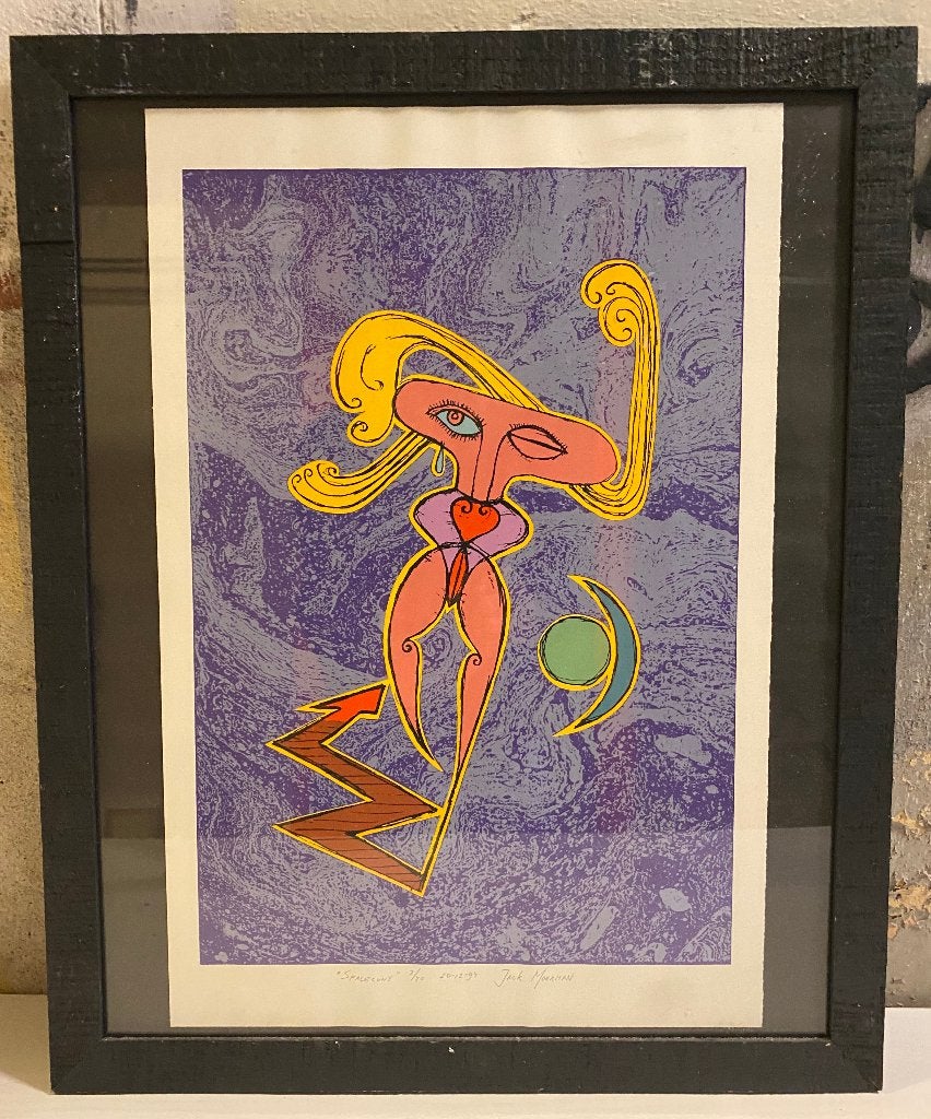 Zeefdruk van Jack Moerman, Ophalen, Abstract, Overige onderwerpen, Papier