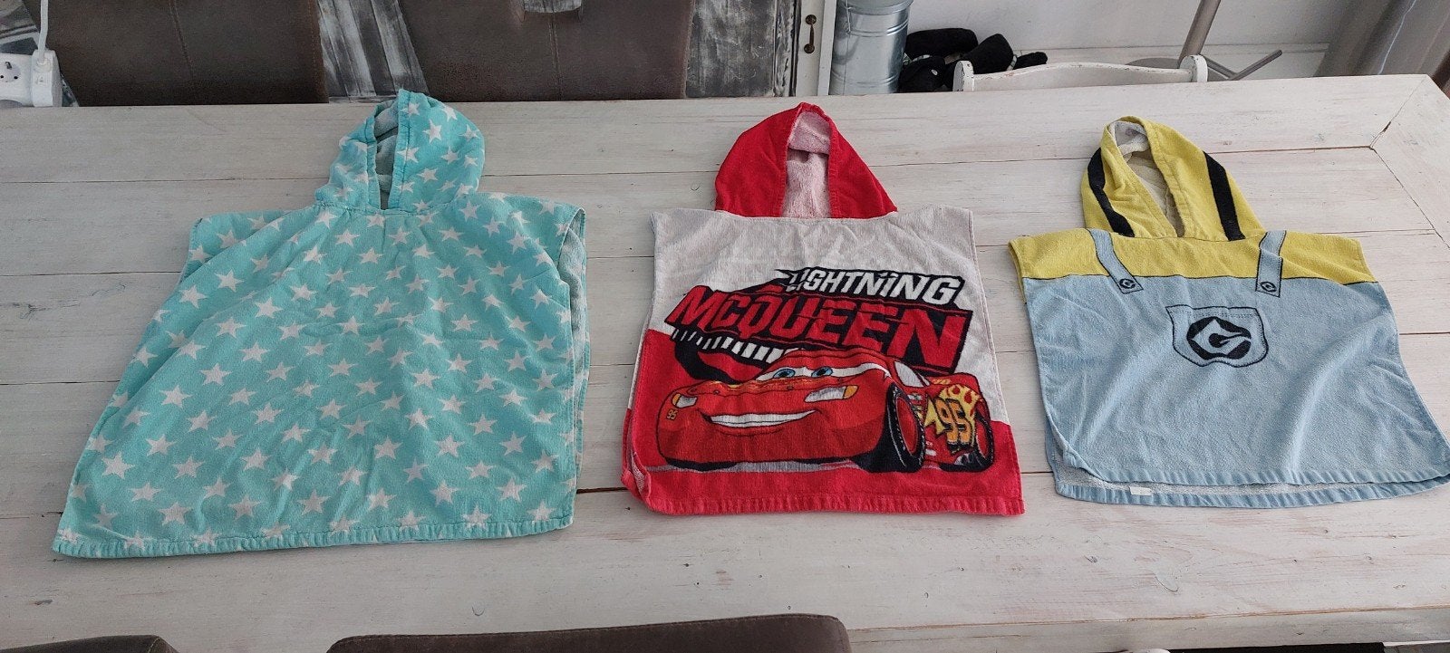 3x poncho badlaken omslagdoek handdoek samen €12,50, Ophalen of Verzenden, Gebruikt