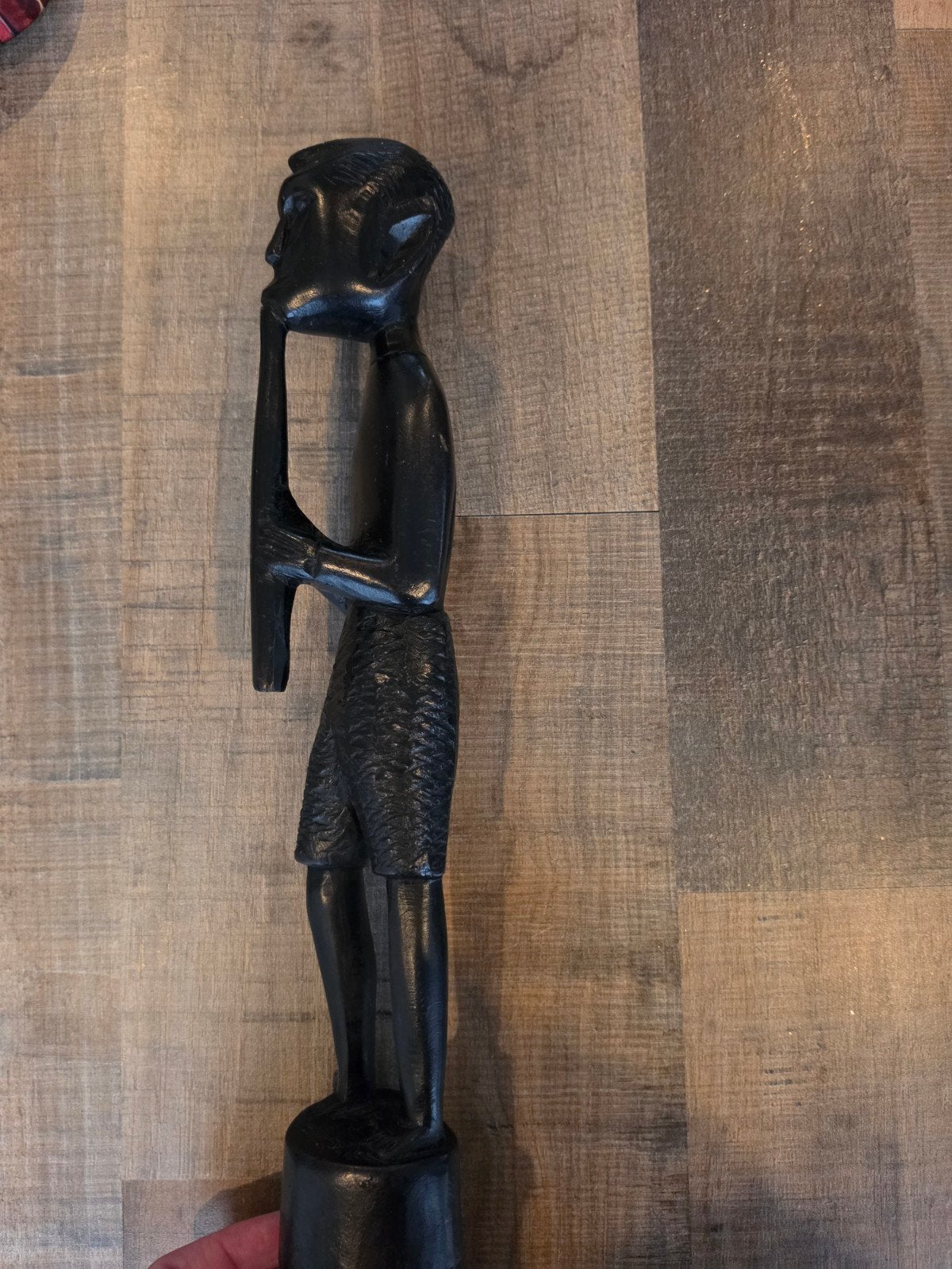 Houten beeld van een man, handgemaakt, Ophalen of Verzenden, Handgemaakt, Beeld, Hout