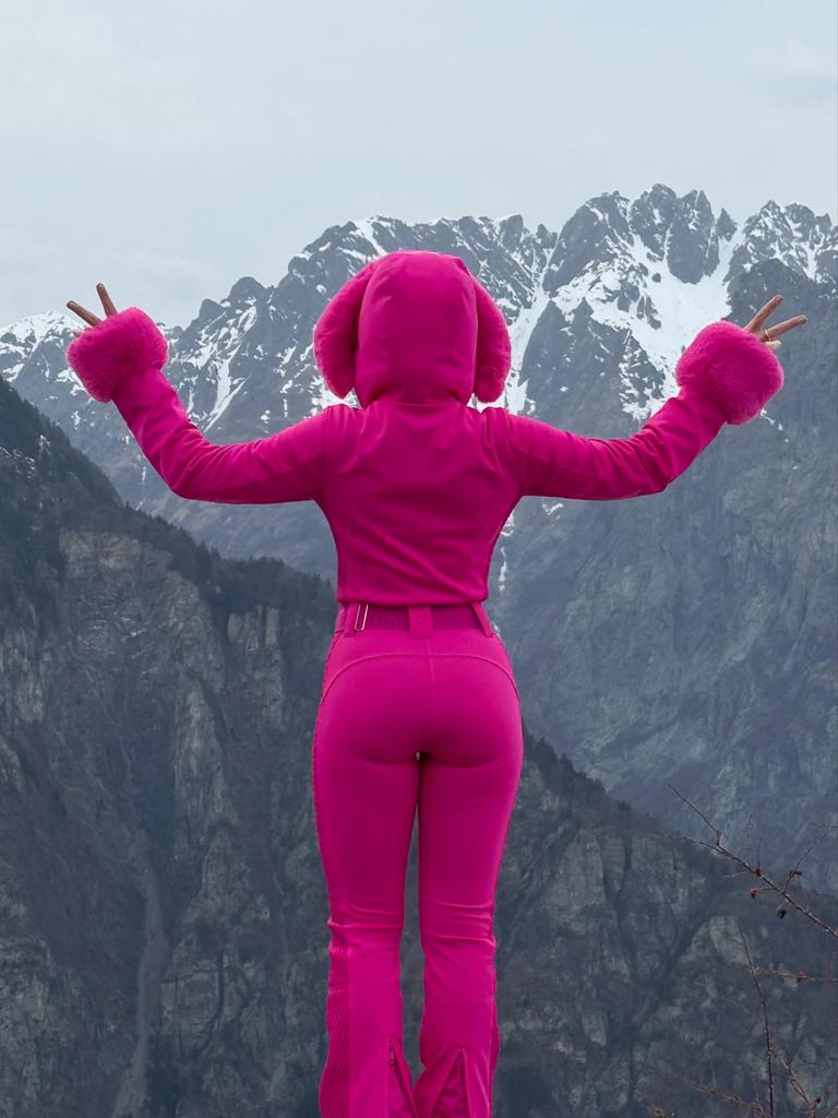 Goldbergh Roze Skipak Maat 34 (XS) - Zo goed als nieuw, Ophalen of Verzenden, Zo goed als nieuw, Maat 34 (XS) of kleiner, Pak