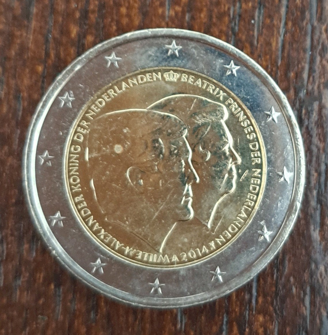 2 Euro munt Nederland 2014 - Dubbelportret, Ophalen of Verzenden, Overige landen, 2 euro, Losse munt
