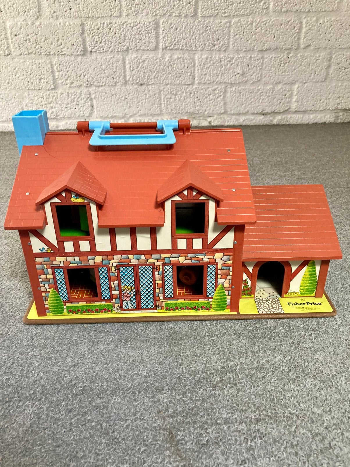 Vintage fisher-price huis, Ophalen, Gebruikt, Speelset
