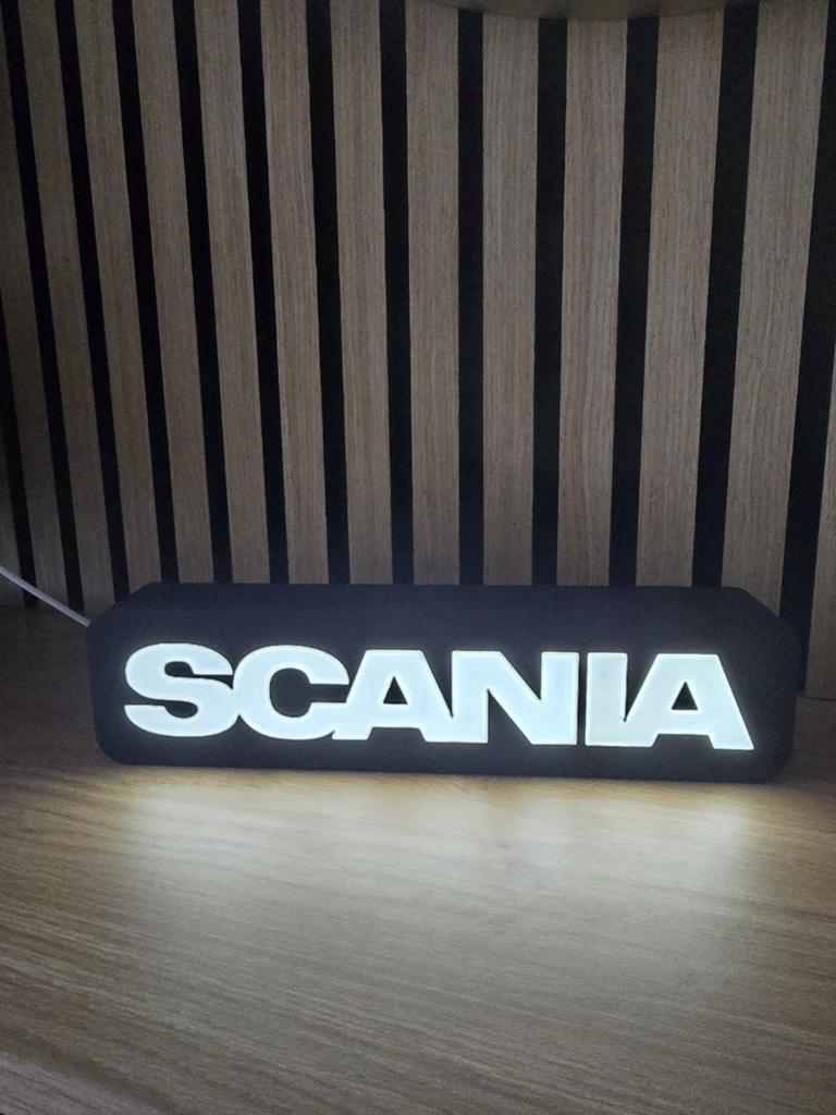 Scania LED Lichtbord - Uniek Decoratiestuk, Ophalen of Verzenden, Zo goed als nieuw