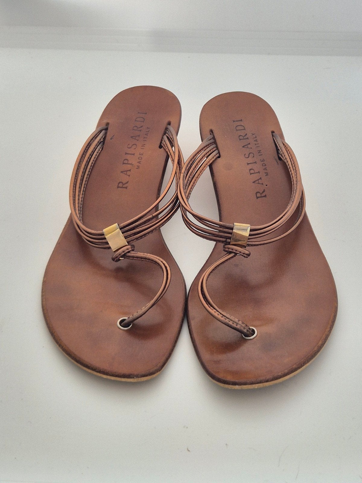 Sandalen met houten hak maat 37 - Rapisardi Made in Italy, Ophalen of Verzenden