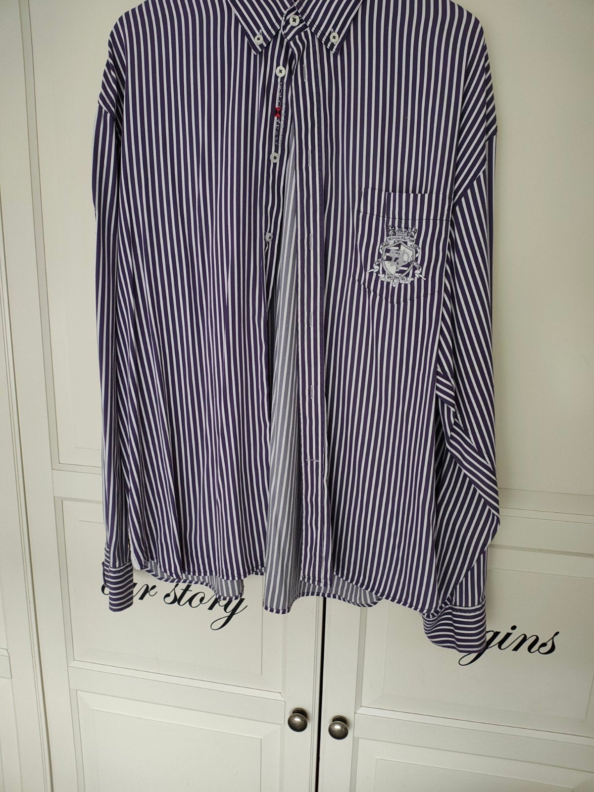 Van Santen van Santen Kwaliteits Overhemd Maat XXXL, Blauw, Ophalen of Verzenden, Zo goed als nieuw, Overige halswijdtes