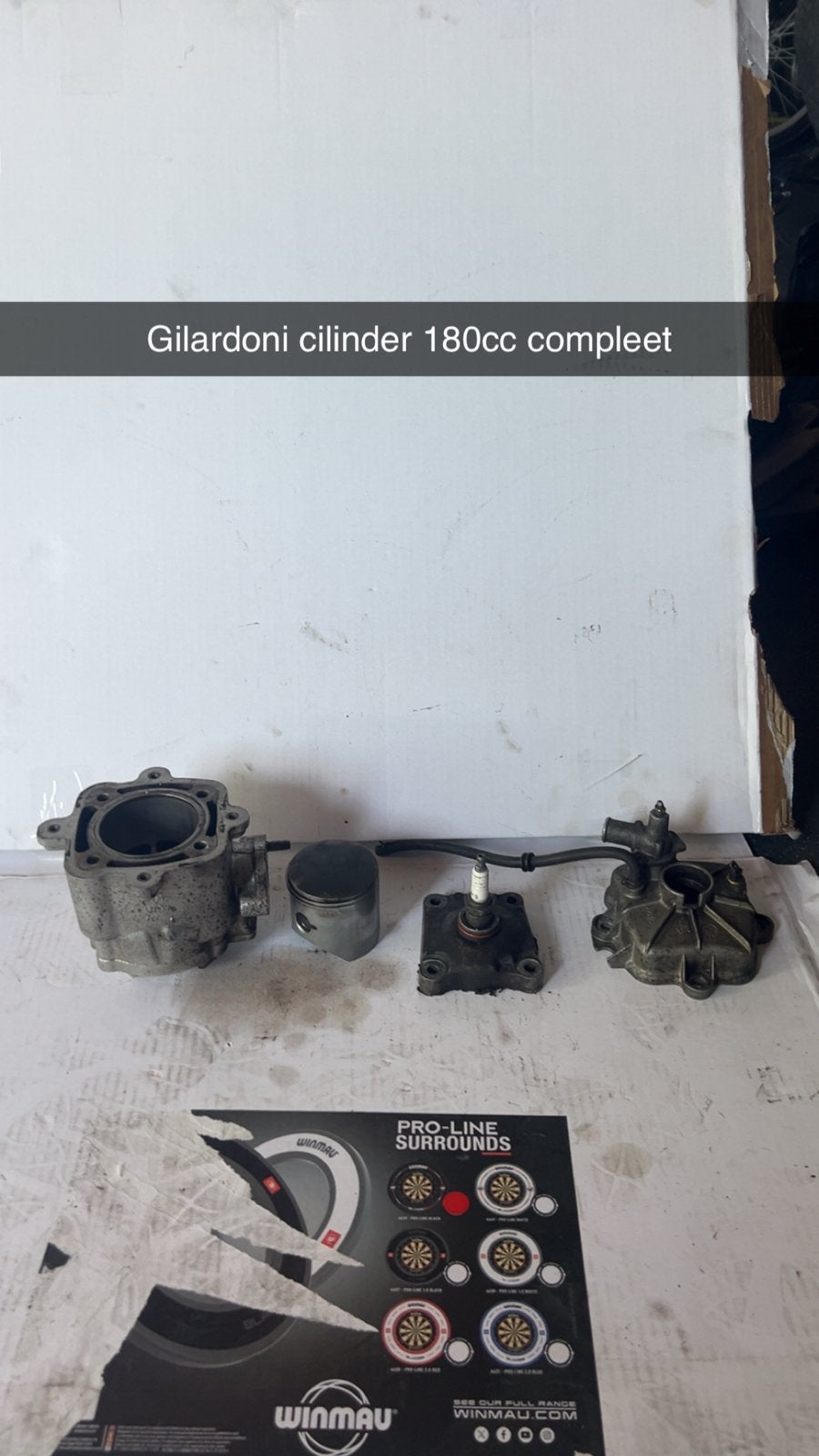 Gilardoni Cilinder 180cc Compleet, Ophalen of Verzenden, Gebruikt, Cilinder