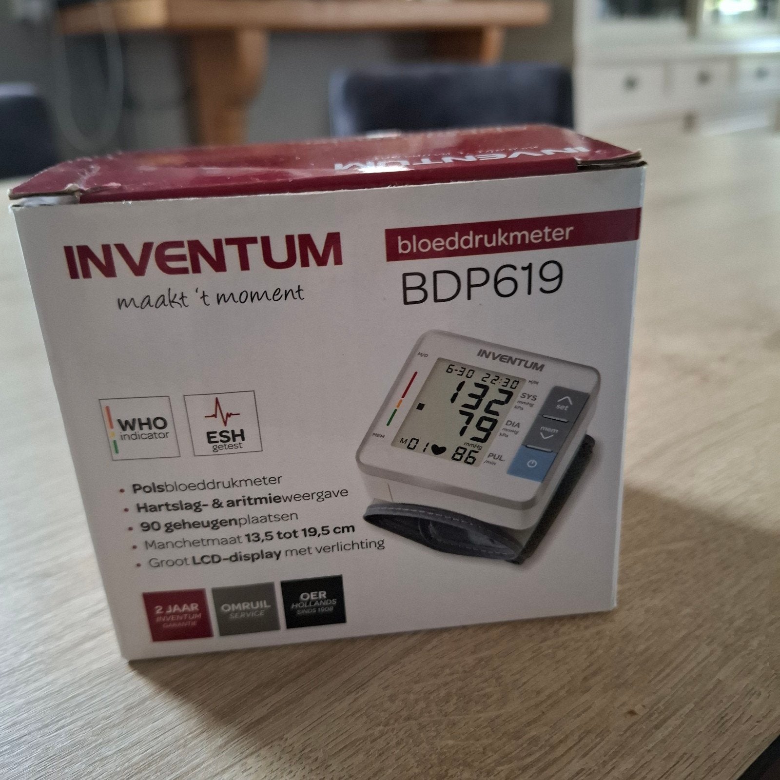 Inventum BDP619l.pols Bloeddrukmeter met hartslag- & aritmie, Ophalen, Nieuw, Overige typen