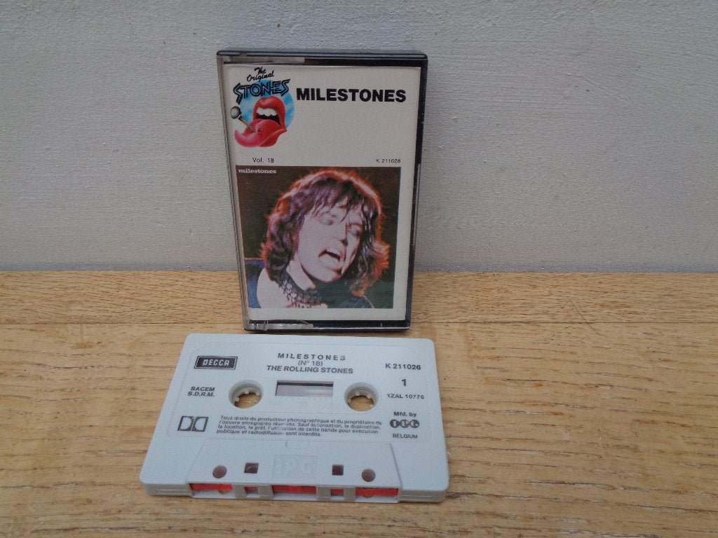 Rolling Stones cassette "Milestones", Cd's en Dvd's, Gebruikt, Verzenden, 1 bandje, Origineel