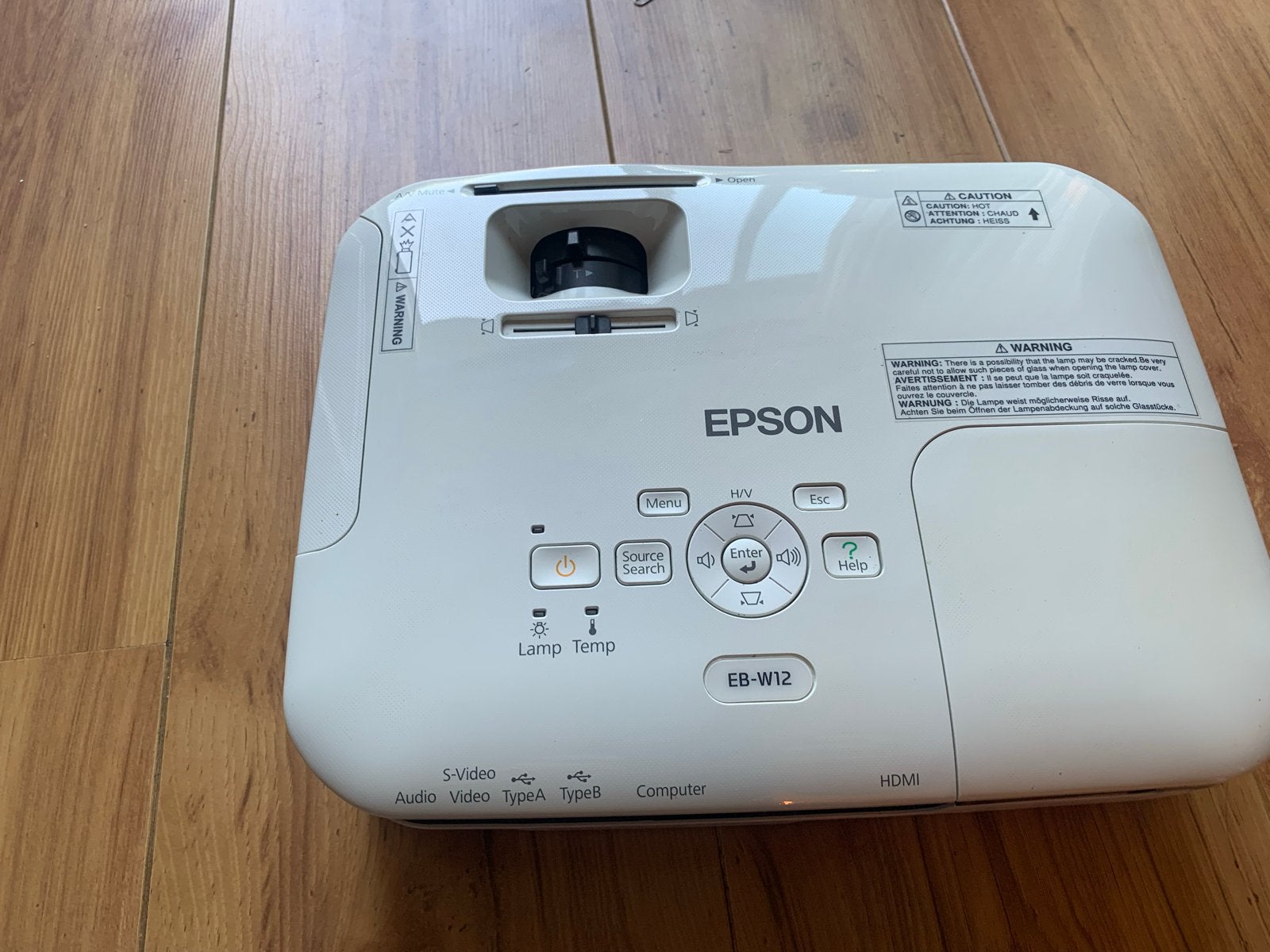 Epson EB-W12 Projector met tas - Zo goed als nieuw, Ophalen, Zo goed als nieuw, LCD, HD (720)