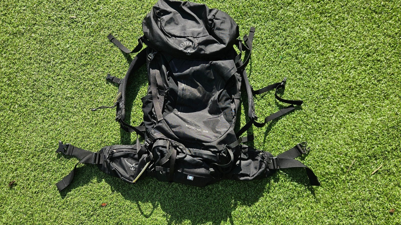 Osprey Kestrel 38 liter rugzak - Zwart M/L, Ophalen of Verzenden