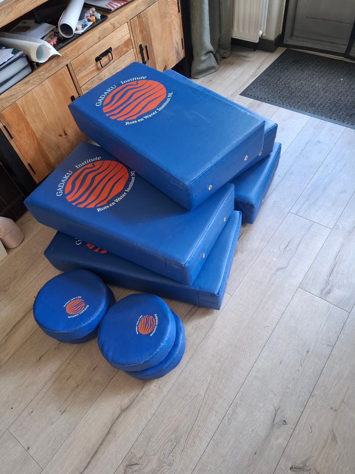 Stootkussens voor Rots en Water training (9 stuks), Ophalen of Verzenden, Gebruikt, Overige, Vechtsportbescherming