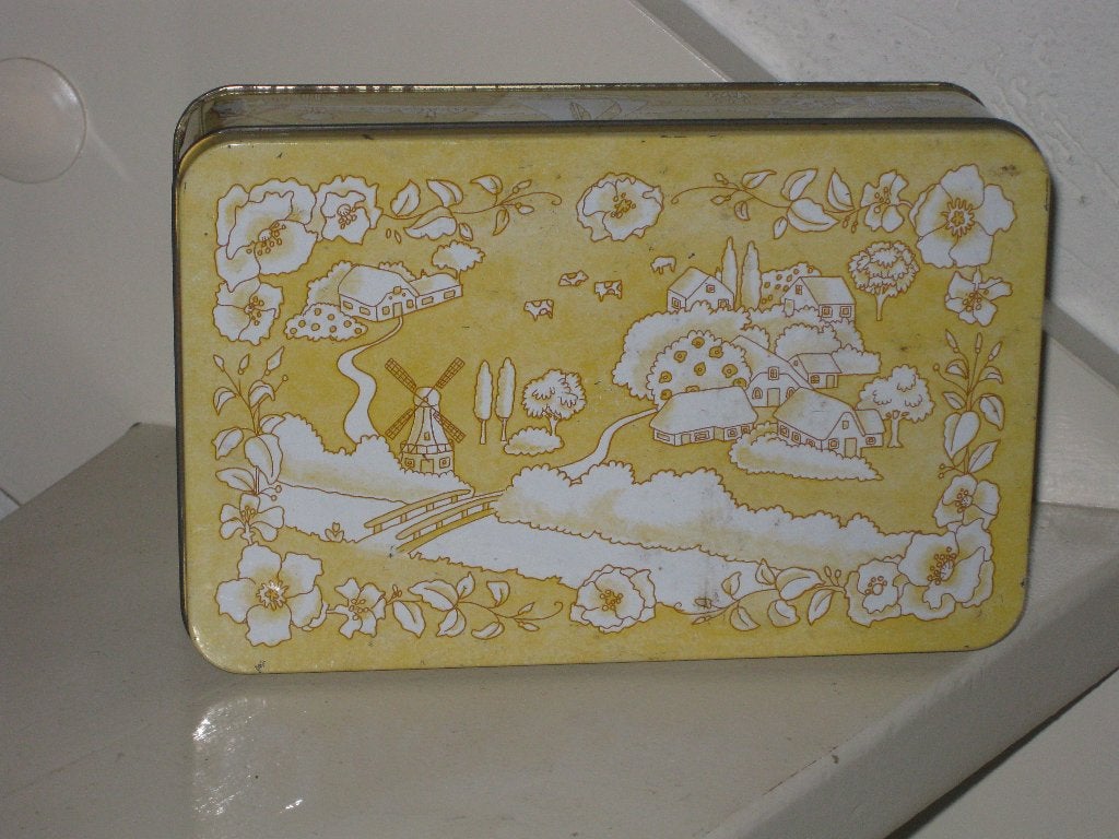 Verkade Koekblik Boerderij Landschap, Verzamelen, Ophalen, Zo goed als nieuw, Koek(jes), Verkade