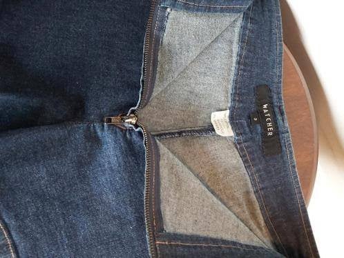 VINTAGE uniek jeans spijker short korte broek stretch 36 38, Verzenden, Zo goed als nieuw, Blauw, W28 - W29 (confectie 36)