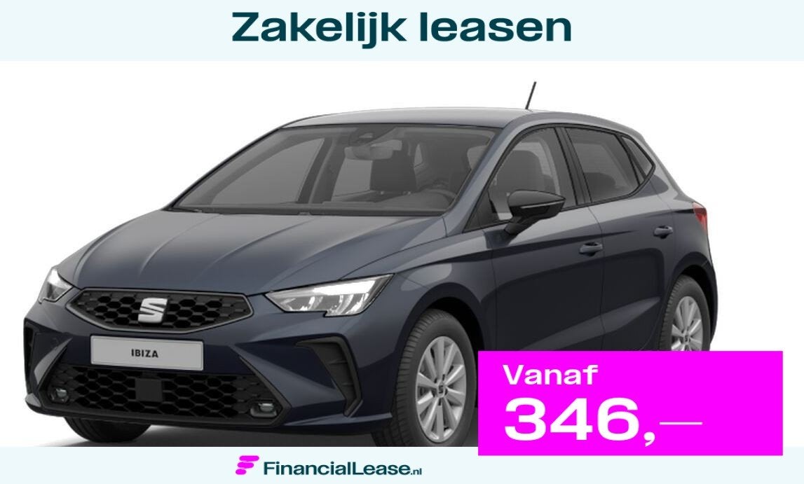 SEAT Ibiza 1.0 EcoTSI Reference, Voorwielaandrijving, 12 maanden, Zwart, Ibiza