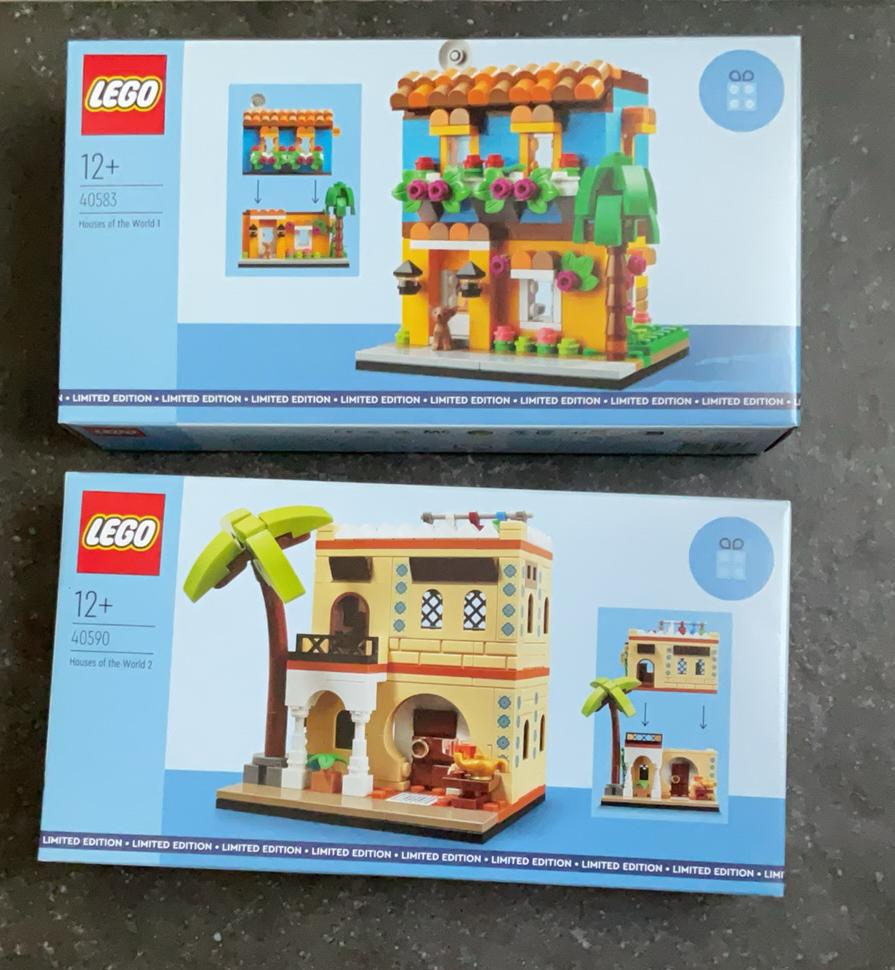 Lego 40590 en 40583 houses of the world 1en 2, Ophalen, Compleet, Overige thema's, Lego