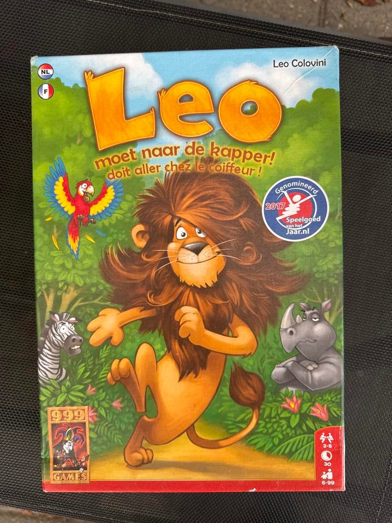 Leo moet naar de kapper! - Bordspel 999 Games, Een of twee spelers, Ophalen of Verzenden, Zo goed als nieuw