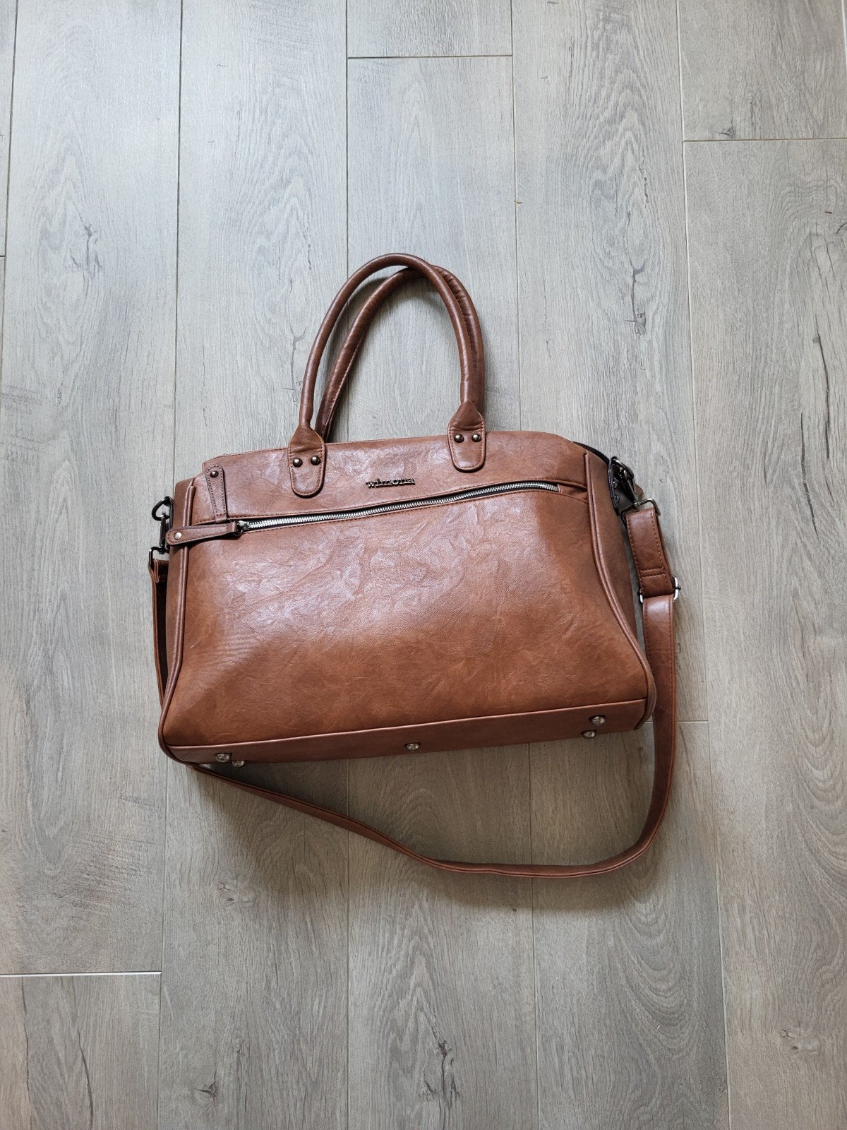 Wimona Fabiana-Two Dames Laptoptas Cognac, Sieraden, Tassen en Uiterlijk, Tassen | Damestassen, Ophalen, Nieuw