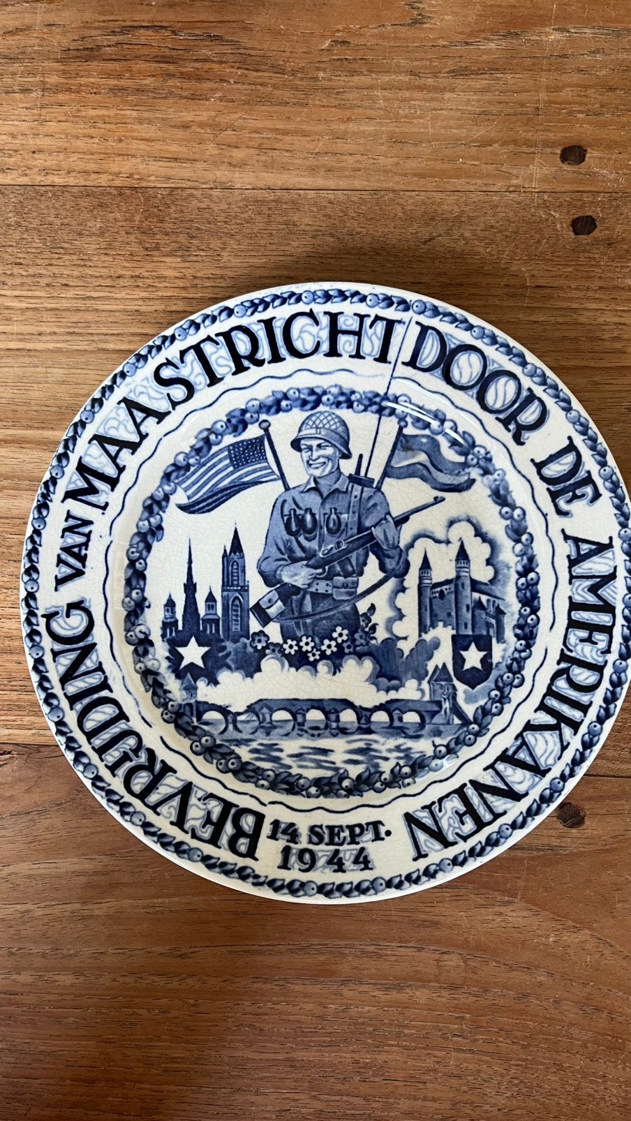 Wandbord Petrus Regout (bevrijding Maastricht), Ophalen of Verzenden
