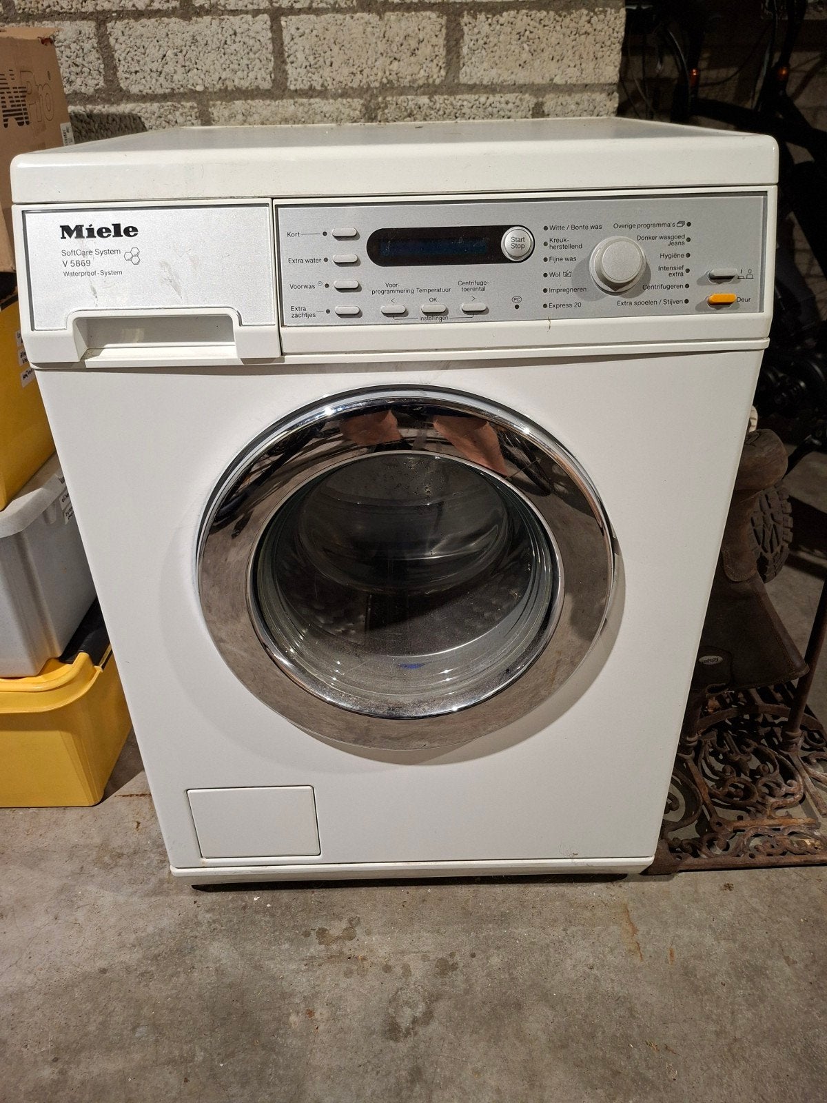 Wasmachine.miele, Ophalen, 6 tot 8 kg, Gebruikt, Wolwasprogramma