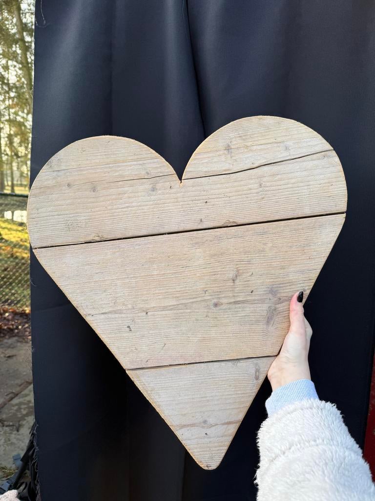 Houten hart decoratie, Ophalen, Hout, Gebruikt, Landelijk