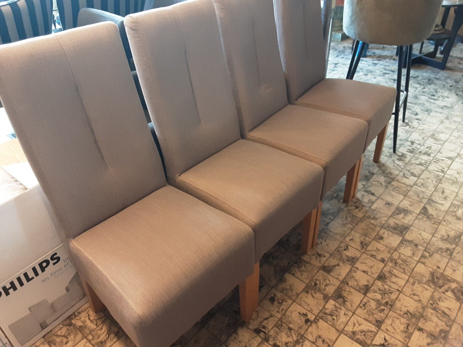 Eetkamerstoelen, Ophalen, Gebruikt, Vier, Stof