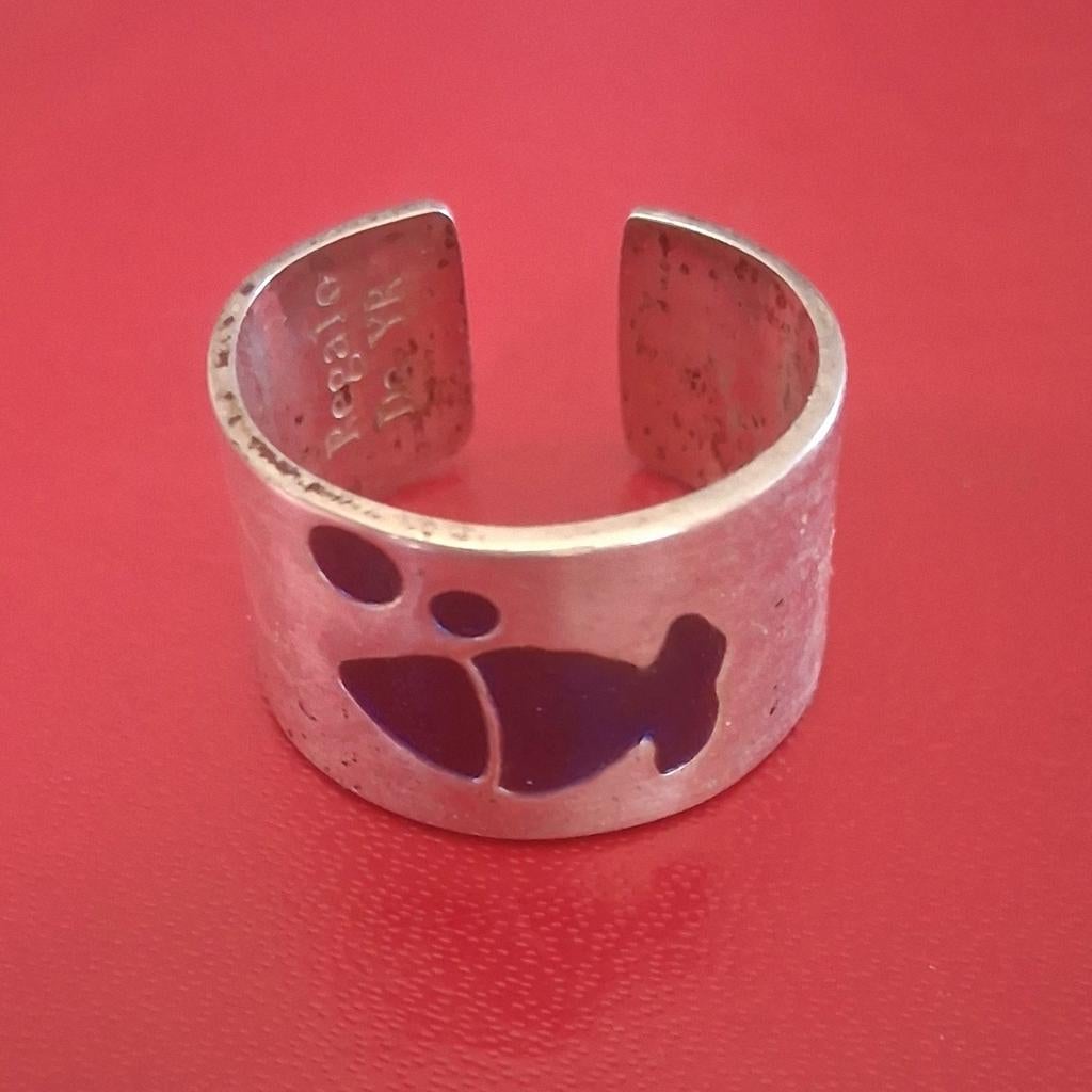Vintage ring Regalo de YR, Sieraden, Tassen en Uiterlijk, Gebruikt, Ophalen of Verzenden, 17 tot 18, Dame