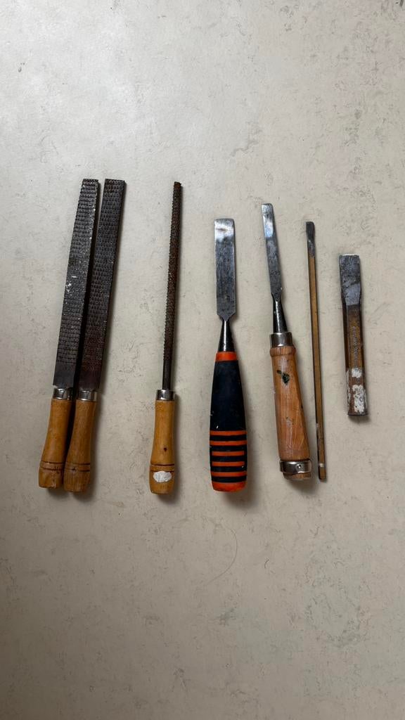 Gemengde set houtbewerkings- en vormgereedschap, Ophalen of Verzenden, Zo goed als nieuw