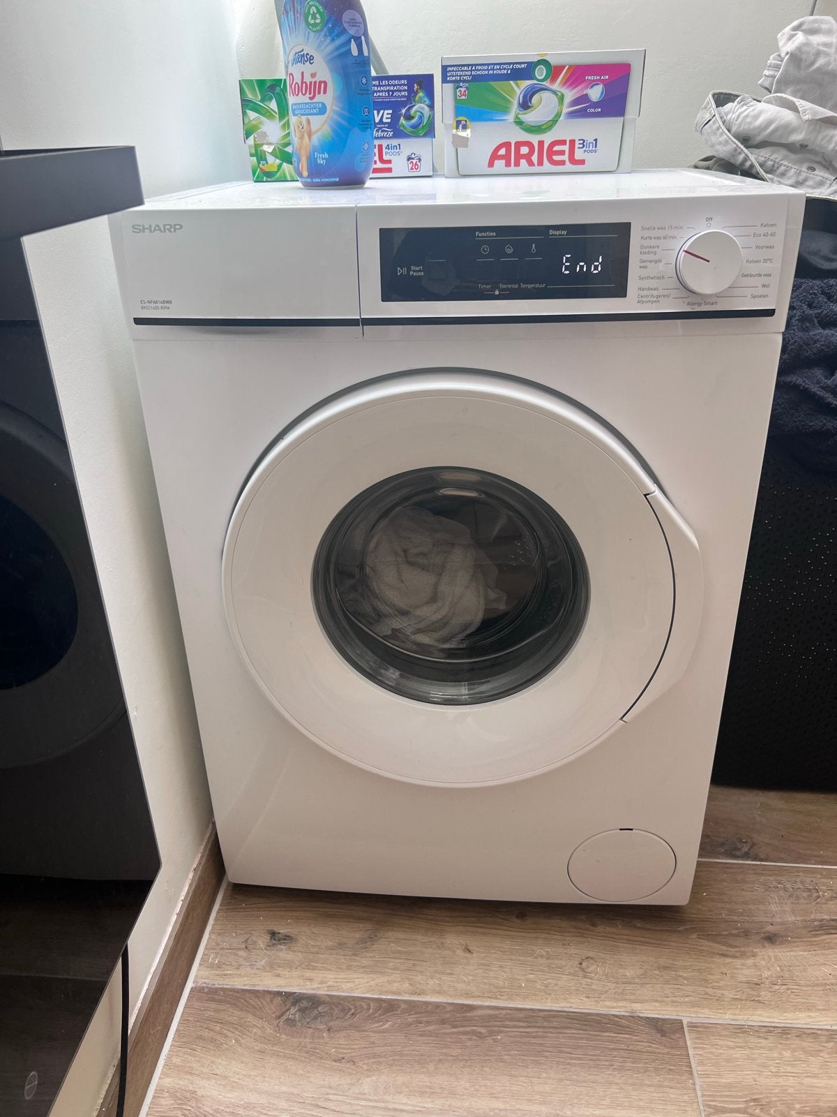 Sharp Wasmachine - Zo goed als nieuw wegens verhuizing, Ophalen of Verzenden, Zo goed als nieuw, Voorlader